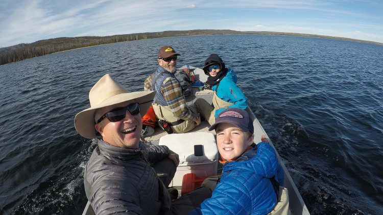 Fly Fishing for Spawning Brown Trout in the Lewis Channel in Yellowstone