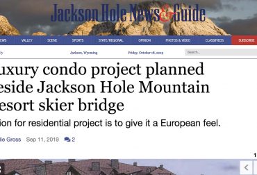 Luxury condo project planned beside Jackson Hole Mountain Resort skier bridge
